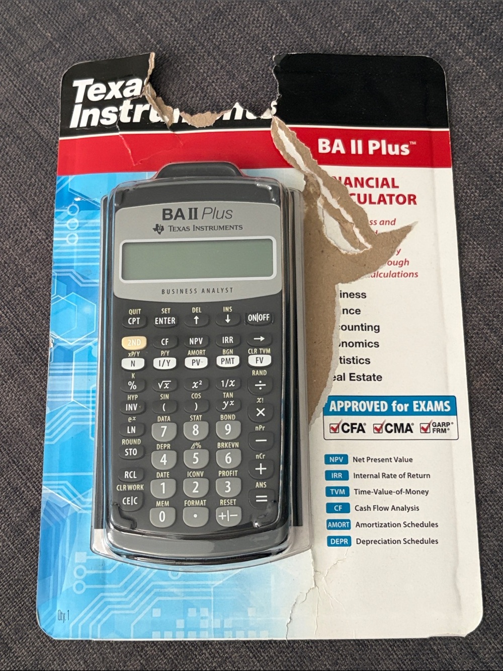 Texas Instruments BA II Plus Financial Calculator - Picture 3 of 4